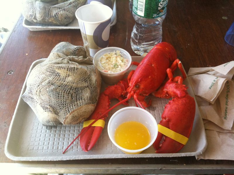 Lunch at the Yarmouth Clam Festival